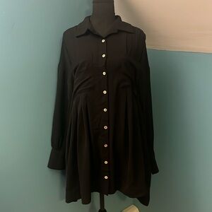 BTFBM Black Oversized Tunic Dress Size Small